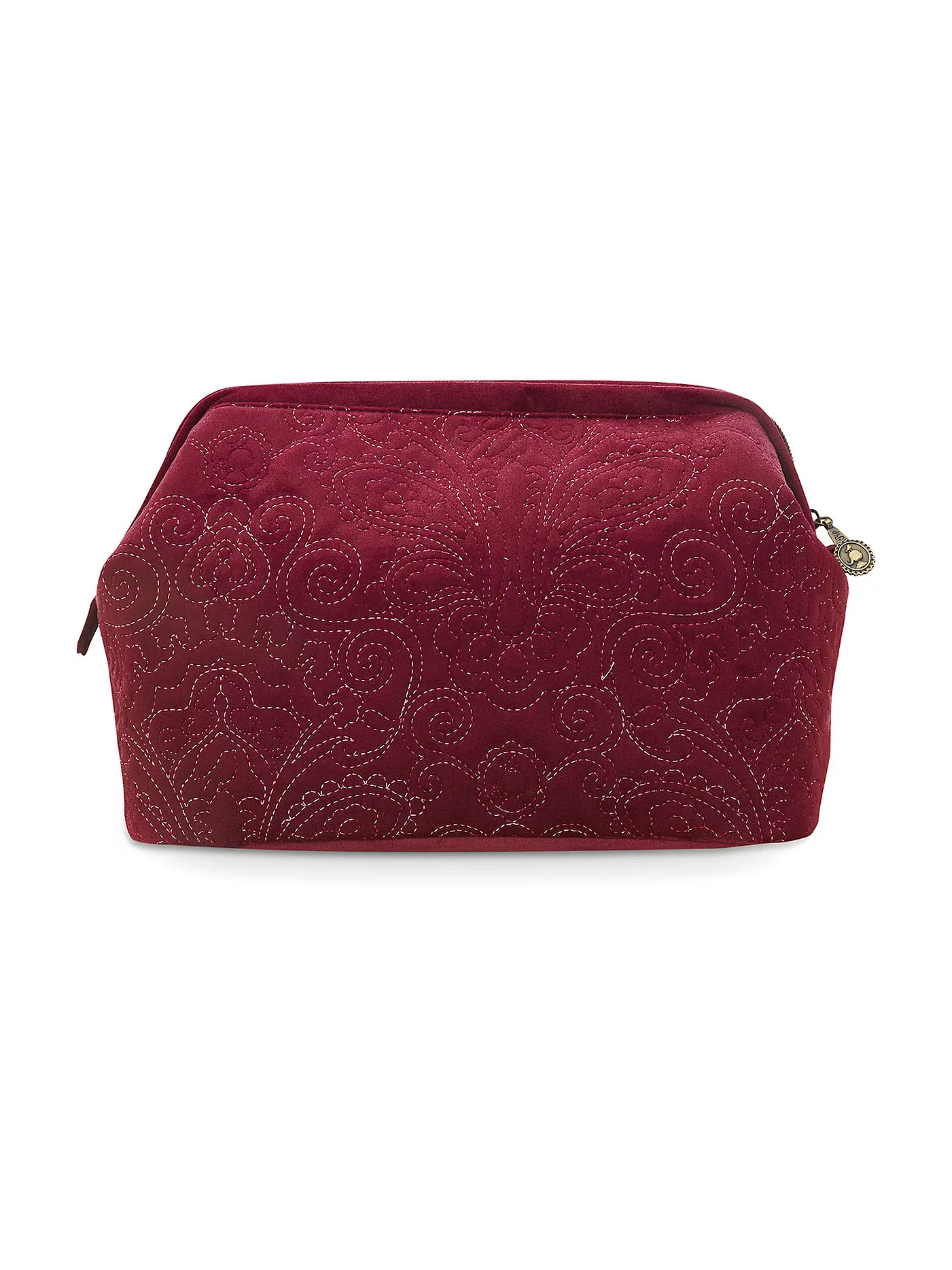 PIP STUDIO | Kosmetiktasche Velvet QUILTEY DAYS X-Large | dunkelrot